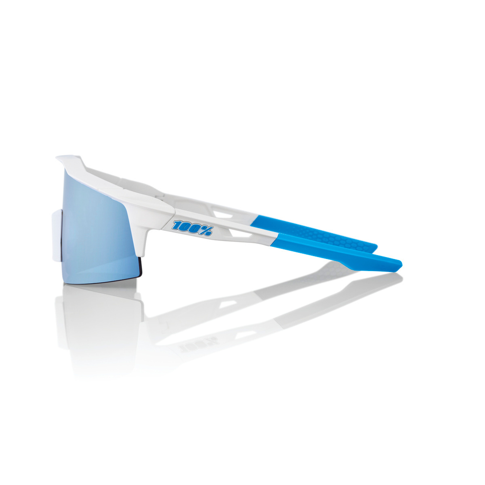Спортивные очки с диоптриями 100% Speedcraft SL / Movistar Team White / HiPER Blue Multilayer Mirror Lens