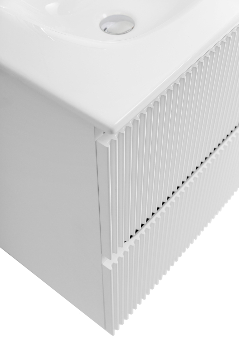 Тумба с раковиной подвесная BelBagno UNO-MINI-500-2C-SO-BO Bianco Opaco, раковина белая BB-8099-3-50