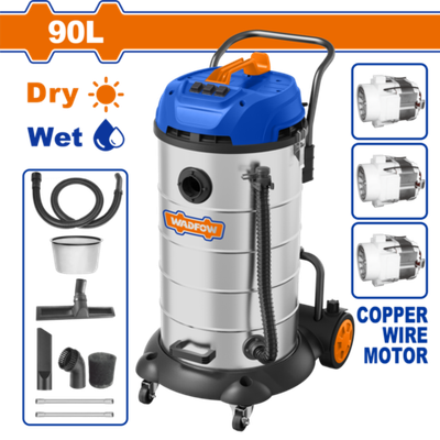 Пылесос 3600 Вт, 90 л WADFOW WVR5A90