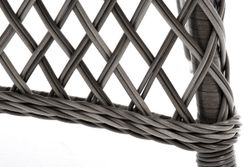 "Эспрессо" плетеный круглый стол, диаметр 118 см, цвет графит