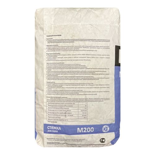 Стяжка для пола Меланж М200 базовая 25 кг