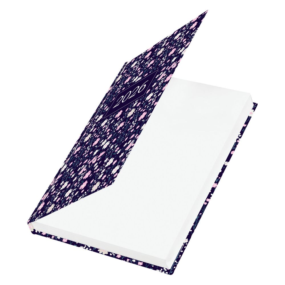 Ежедневник датированный 2026 145х215 мм А5 STAFF ламинированная обложка "Flowers" (117318)