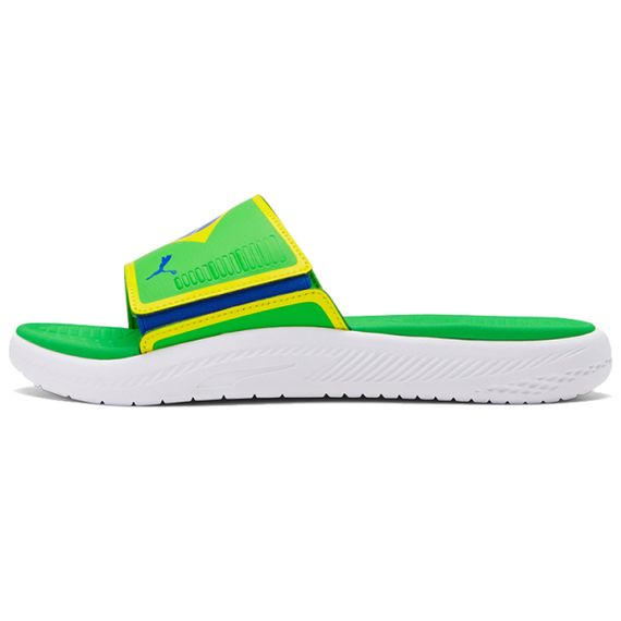 Puma Brazil Softride Slides 'Yellow Green Blue'