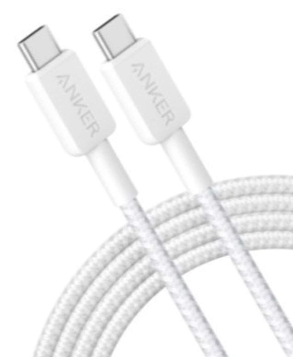 Кабель с нейлоновой оплёткой и ремешком Anker 322 USB-C (1,8 м) (A81F6)