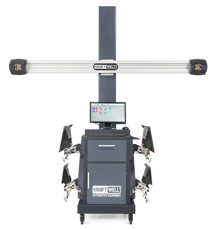 KraftWell VeritaPro-II Стенд сход-развал 3D с кабинетом и стальной стойкой, ПК в комплекте