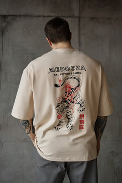 Футболка MEDOOZA "Tiger Rodeo" Светло-бежевый