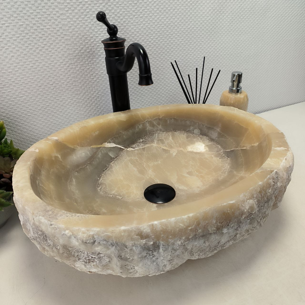 Раковина из оникса Erozy Grey EO-62303 51*40*15 0095