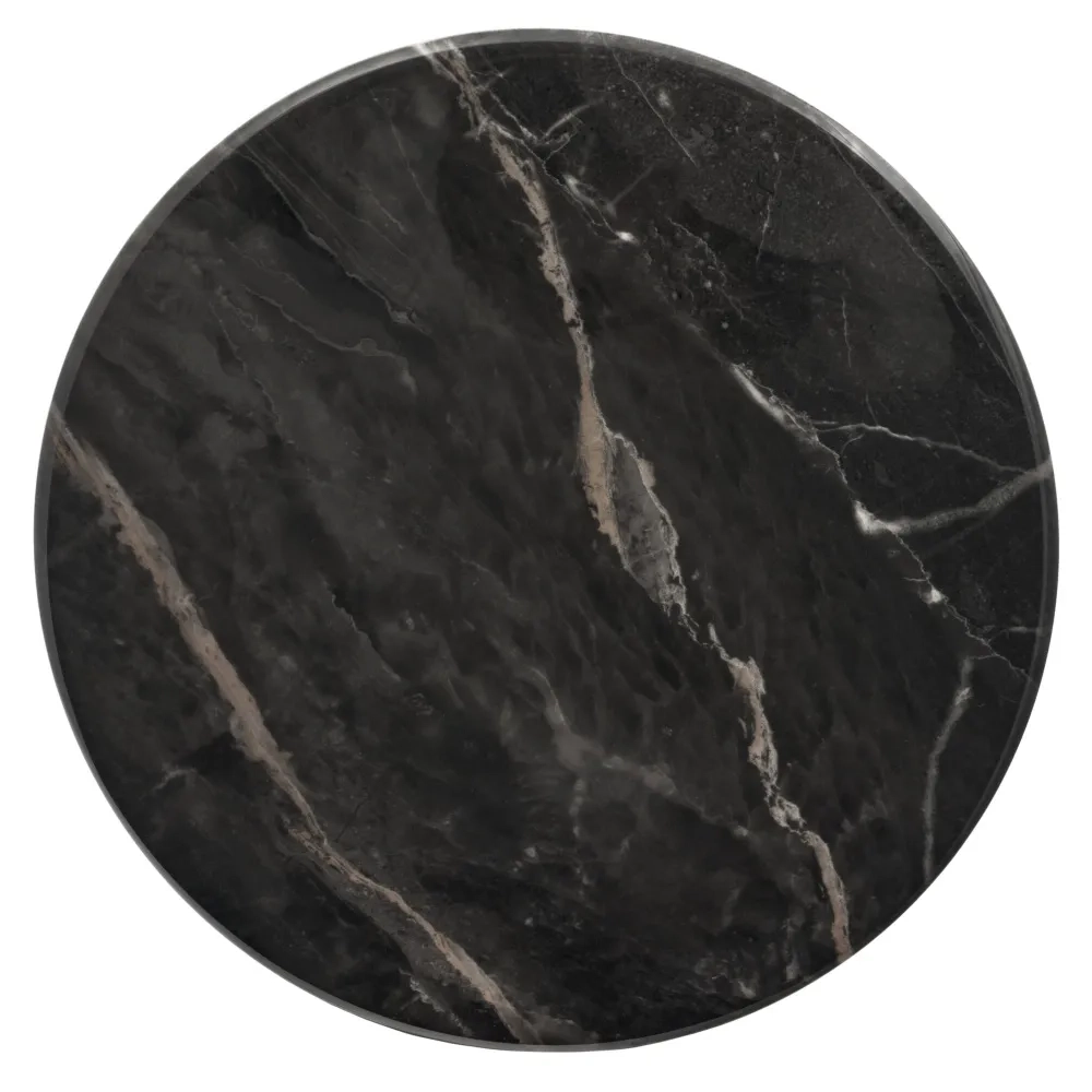 Кофейный столик Bradex Home Secret диам.40см x 54см, чёрный мрамор, металл, керамика