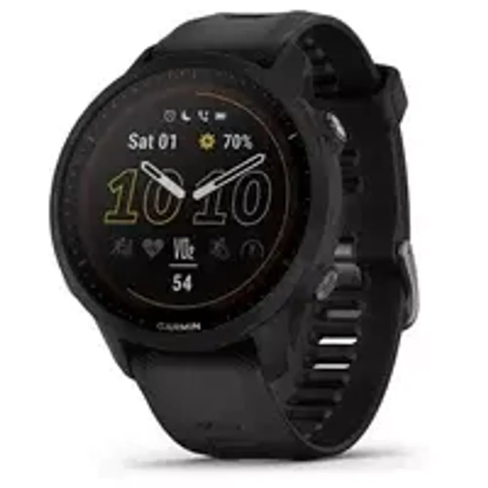 Смарт-часы Garmin 955 Solar с черным ремешком (010-02638-20)