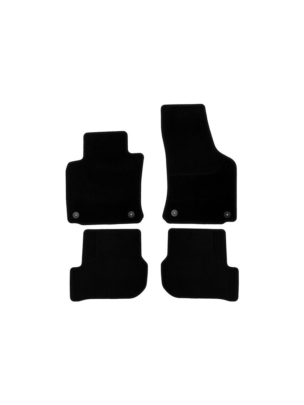 Коврики в салон для SKODA Octavia 2008-2013, седан, 4 шт.(текстиль) KLEVER01450801200K