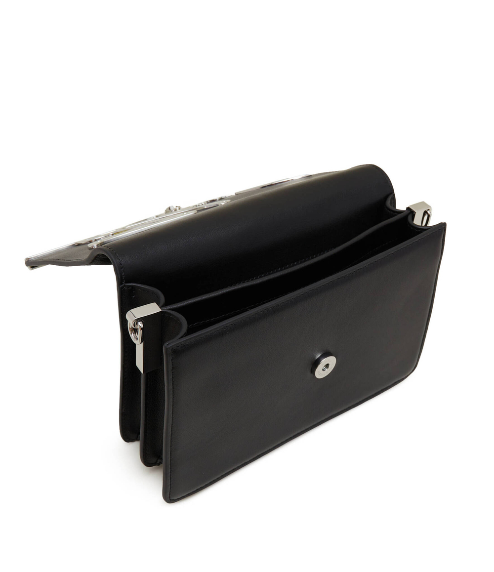 Кожаная сумка-месенджер signature Karl Lagerfeld - черный(235W3061)