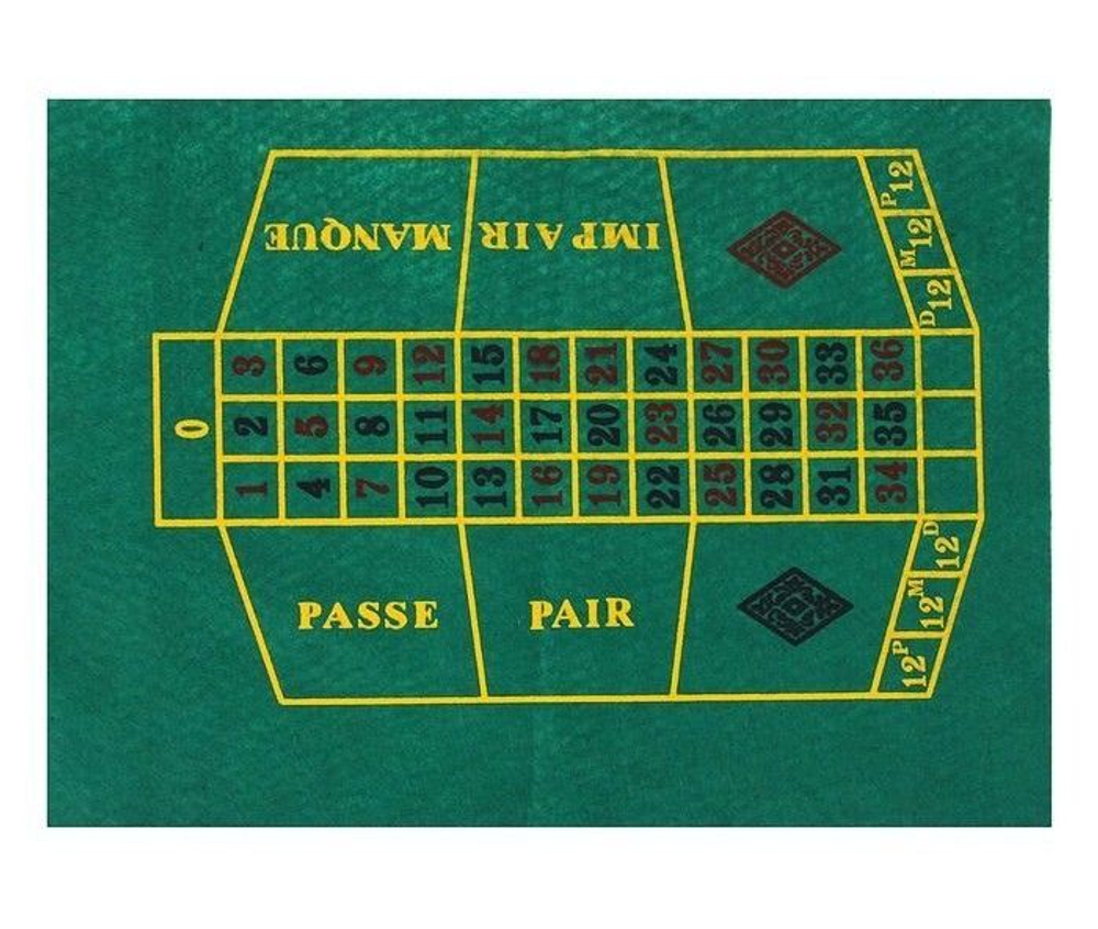 Игра набор 5 в 1 Game Set рулетка: 2 шар, 4 кубика, 1 колода, 100 фишек, сукно