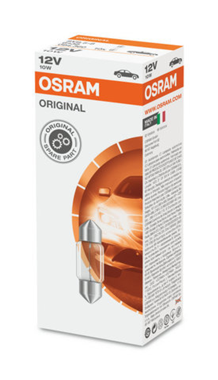 Лампа в салон автомобиля OSRAM 6438 12V 10W 31мм