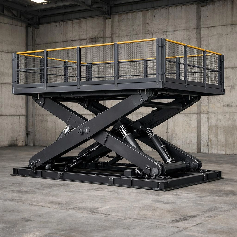 Ножничный грузовой подъёмник
