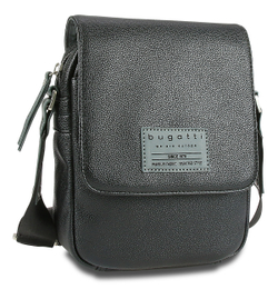 Фото сумка наплечная BUGATTI Moto D чёрная полиуретан  с гарантией
