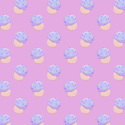 Черничный капкейк, пирожное, кекс, маффин, muffin, cupcake.
