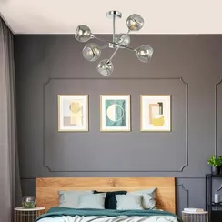 4530/6C COMFI LN21 000 хром, дымчатый Люстра потолочная E27 6*60W 220V SANDRA