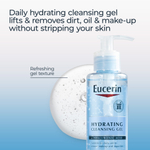 Eucerin, Face, увлажняющий очищающий гель с гиалуроновой кислотой, без отдушки, 200 мл (6,8 жидк. унции)