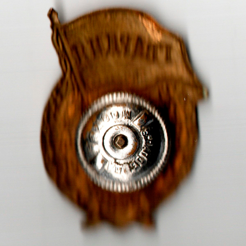 Нагрудный знак "Гвардия", латунь на закрутке, эмаль, винт. СССР, з-д "Победа"