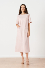 51686 Платье женское (розовый меланж)