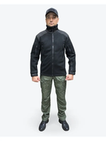 Флисовая кофта 7.26 без капюшона, Черный