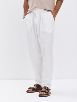 Штаны хлопковые с защипами