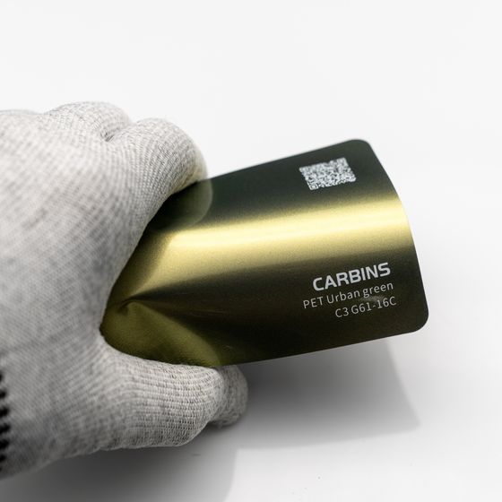 Веер образцов виниловой цветной пленки Carbins