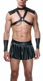 Эротический костюм гладиатора (Размер: L-XL) (Цвет: черный)