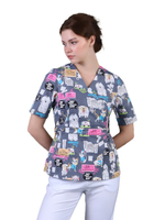 Туника медицинская женская Тезис TZ305, темно-синий, 40