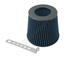 Фильтр воздушный нулевого сопротивления TORNADO, синий/карбон D70мм
