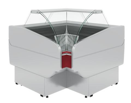 Холодильная витрина Полюс Carboma Atrium G120 VM-6 (внутренний угол, динамика) 3004