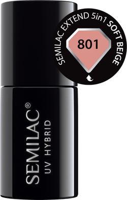 Semilac UV Hybrid Extend 5in1 - гибридный лак для ногтей, 7 ml