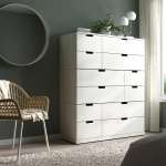 Комод - IKEA NORDLI/НОРДЛИ ИКЕА, 47х120х145 см, белый