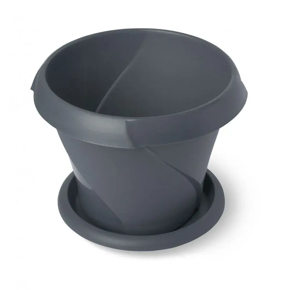 Кашпо Флориана с поддонником 9,2л Д315 серое С388СЕР (комплект 10 шт)