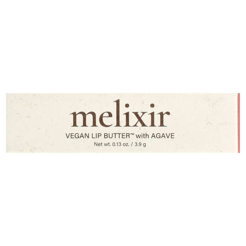 Melixir, Vegan Lip Butter™ с агавой, оттенок 02 Nude, 3,9 г (0,13 унции)