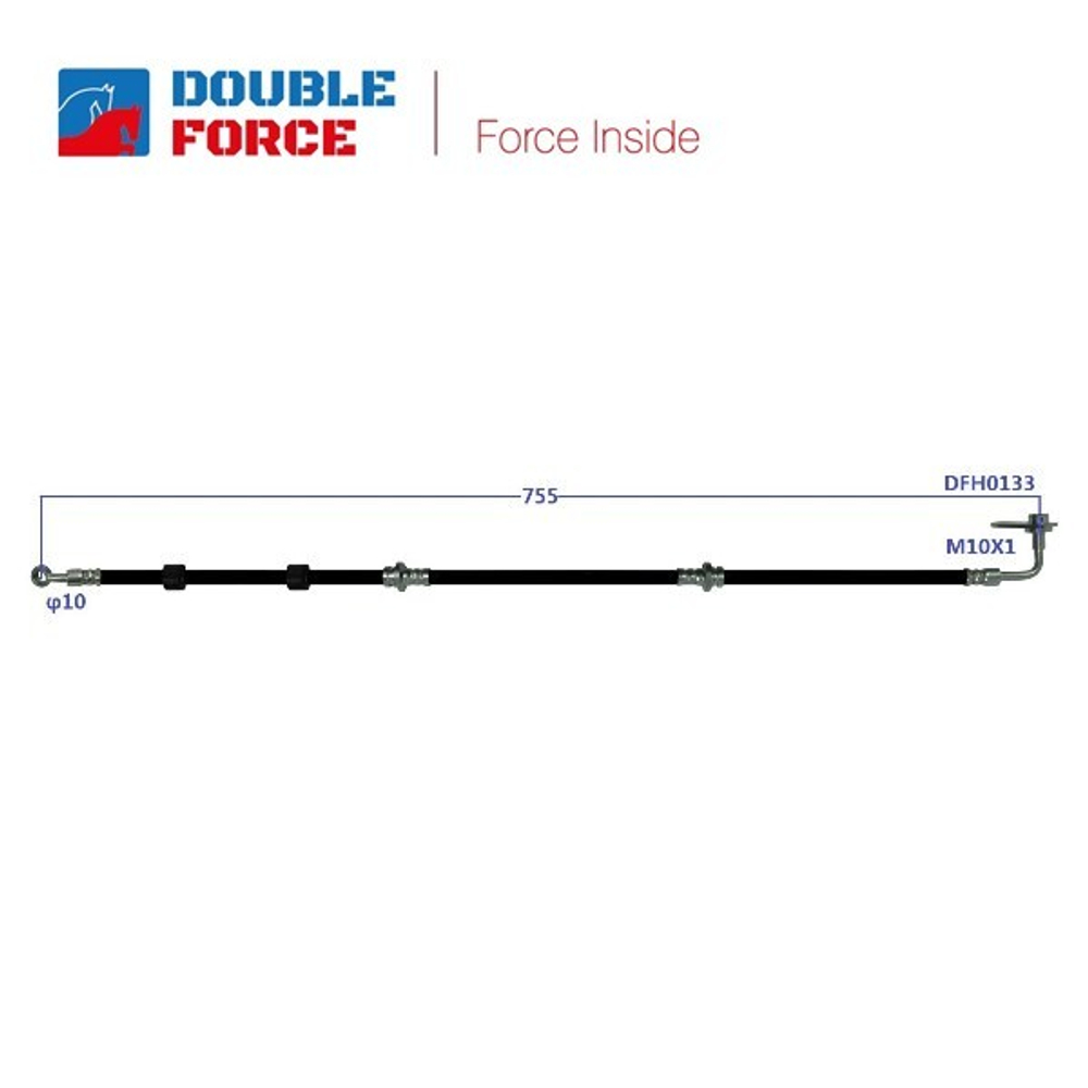 Шланг тормозной Double Force DFH0133