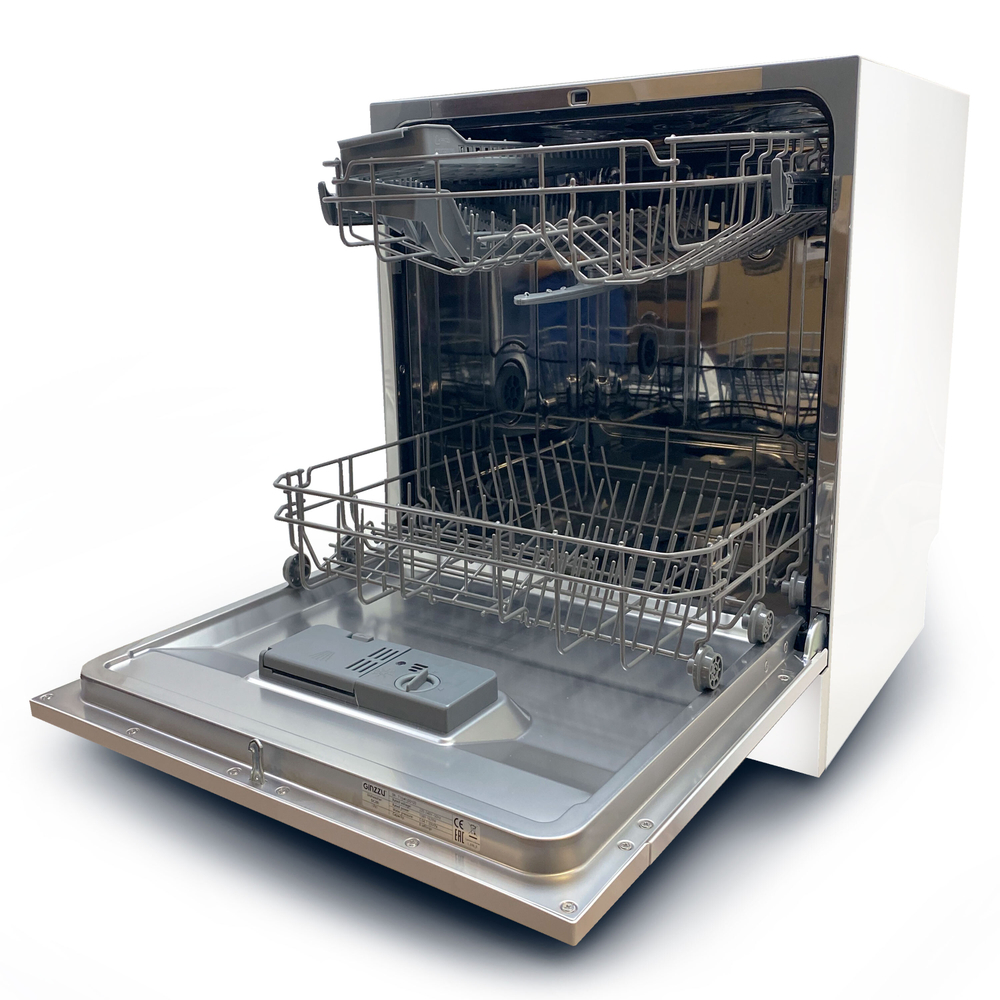 Посудомоечная машина Ginzzu DC281 компактная, 8 комплектов, средство 3в1