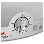 Пароварка TEFAL VC100630, 900 Вт, объем 9 л, механическое управление, 3 яруса, серебристая