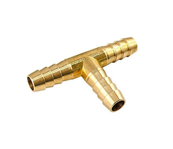 Тройник елочка 8 мм латунный