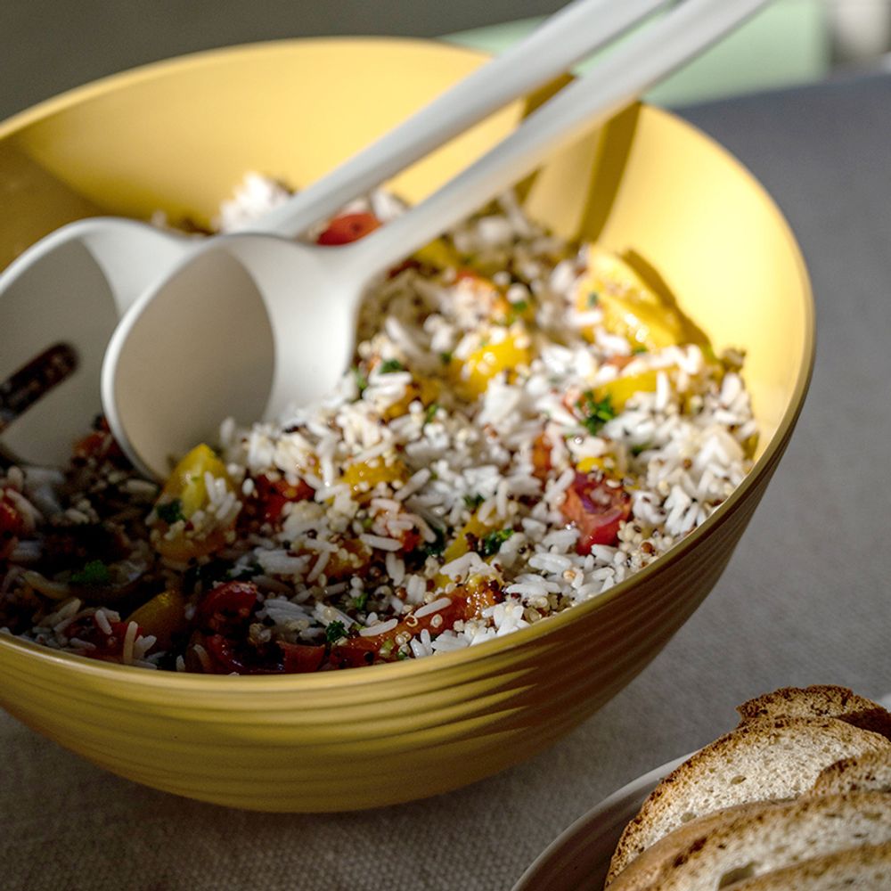 Набор ложек для салата Tierra, бежево-розовые, 2 шт.