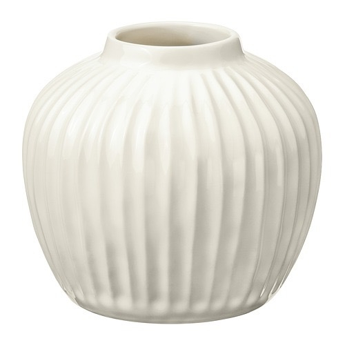 ПЕЛВРБЬЕРК PELARBJОRK Ваза 14 см, белая