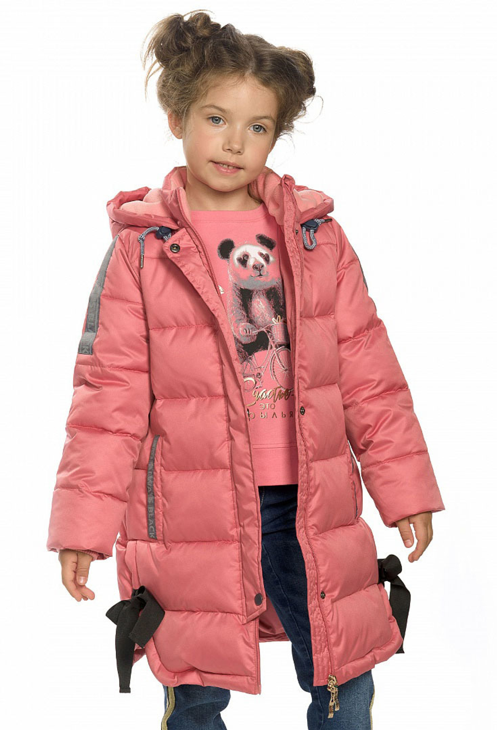 пальто для девочек зимнее розовое