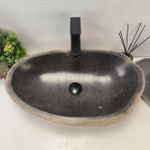 Раковина из речного камня RS-63633 (60*36*15) 0124