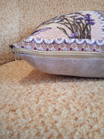 Декоративный гобеленовый чехол для интерьерной подушки Лаванда микс (38*38)