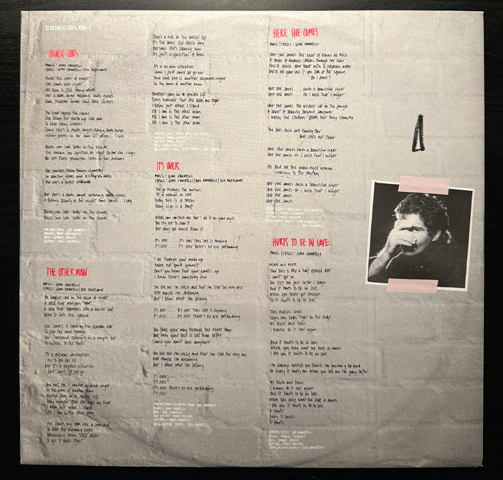 Gino Vannelli - Black Cars (Германия 1984г.)