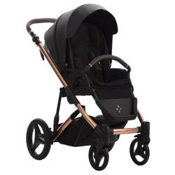 Детская коляска Bebetto Loren Stella Pro 3 в 1 с автокреслом Avionaut Cosmo 03 черная кожа