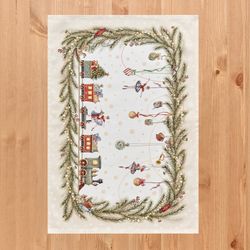 НАБОР ПОЛОТЕНЕЦ ИЗ 2 ШТ "ЩЕЛКУНЧИК" 40Х60СМ БЕЖЕВЫЙ,100%ХЛОПОК,ТВИЛ