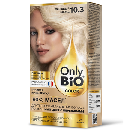 Крем краска Only Bio Color Сияющий блонд 10.3 115 мл