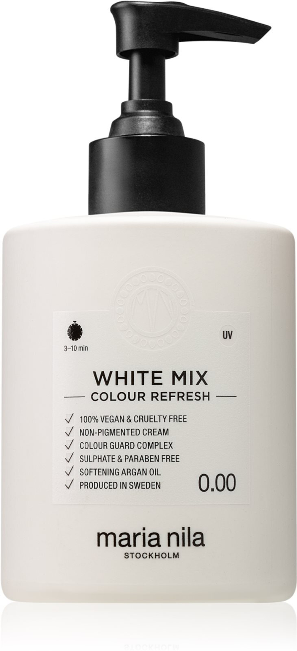 Maria Nila Colour Refresh White Mix - питательная маска без цветных пигментов для создания пастельных оттенков /  wytrzyma 4 – 10 umyć 0.00 300  ml  / GTIN 7391681037120
