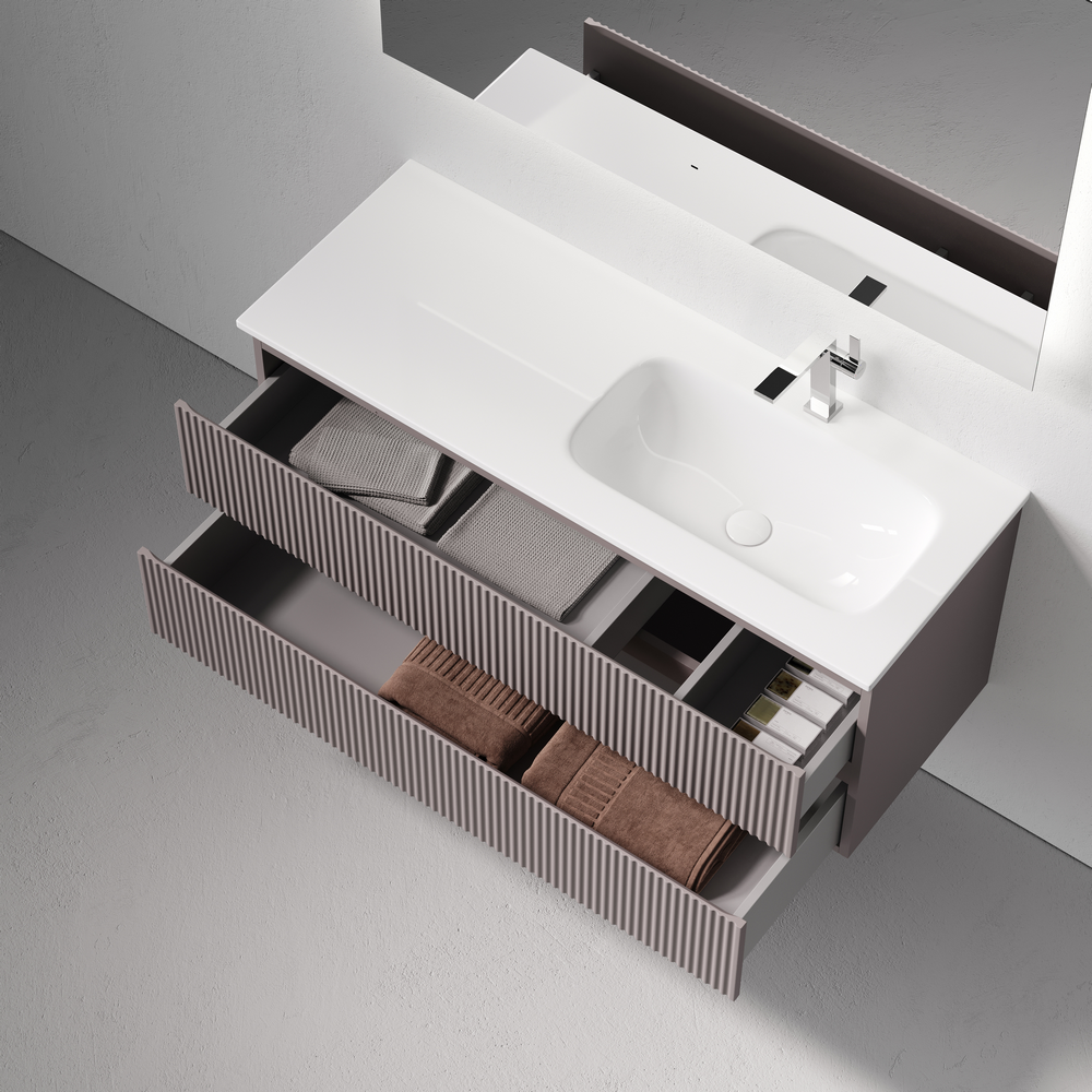 Тумба подвесная Sancos Snob R правая 1195х445х500, SNR120RSM